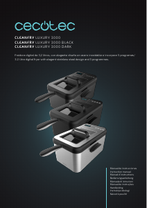 Manual Cecotec Cleanfry Luxury 3000 Dark Deep Fryer