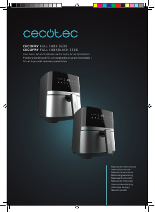 Manual Cecotec Cecofry Full Inox Black Pro 5500 con Accesorios Deep Fryer