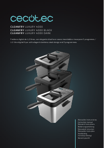 Manual Cecotec Cleanfry Luxury 4000 Dark Deep Fryer