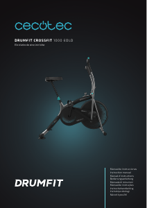 Manual de uso Cecotec Drumfit CrossFit 1000 Eolo Bicicleta estática