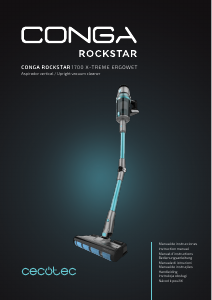 Manual Cecotec Conga Rockstar 1700 X-Treme ErgoWet Aspirador