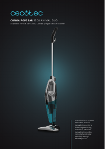 Manual Cecotec Conga Popstar 1500 Animal DuoStick Easy Aspirador
