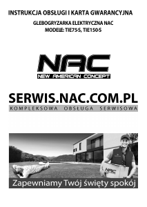 Instrukcja NAC TIE150-S Kultywator