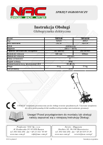 Instrukcja NAC TIE140-W Kultywator
