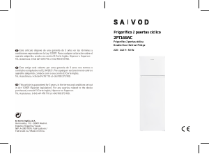Manual de uso Saivod 2PT 166WC Frigorífico combinado