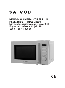 Manual Saivod MSGE-2819W Micro-onda
