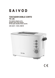 Manual de uso Saivod TC-2S Tostador