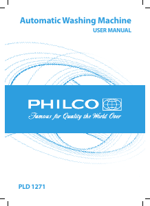 Bruksanvisning Philco PLD 1271 Tvättmaskin