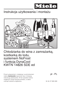 Instrukcja Miele KWTN 14826 SDE Lodówko-zamrażarka