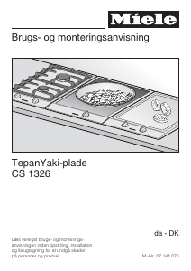 Brugsanvisning Miele CS 1326 Kogesektion