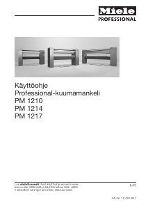 Käyttöohje Miele PM 1214 Mankeli