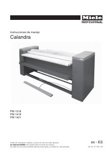 Manual de uso Miele PM 1418 Mangle