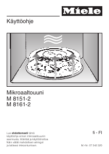 Käyttöohje Miele M 8161-2 Mikroaaltouuni