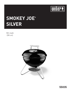 كتيب شواية لحوم Smokey Joe Silver Weber