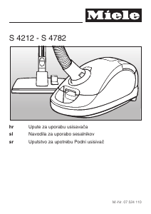 Priročnik Miele S 4212 Sesalnik