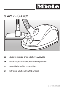 Használati útmutató Miele S 4212 Porszívó