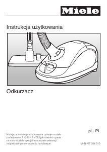 Instrukcja Miele S 4282 Odkurzacz