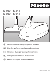 Manual de uso Miele S 511-1 Aspirador