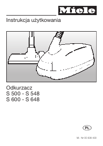 Instrukcja Miele S 548 Odkurzacz