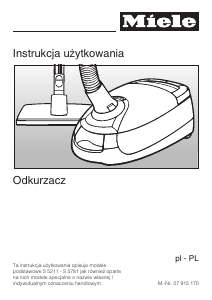 Instrukcja Miele S 5481 Odkurzacz