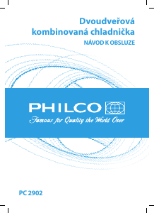 Manuál Philco PC 2902 Lednice s mrazákem