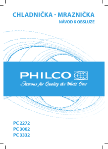 Manuál Philco PC 3002 Lednice s mrazákem