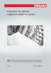 Manual Miele WT 2796 WPM Mașină de spalat cu uscator