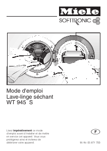 Mode d’emploi Miele WT 945 S Lave-linge séchant