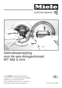 Handleiding Miele WT 946 S Was-droog combinatie