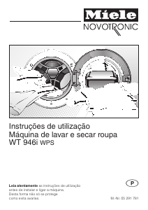 Manual Miele WT 946 i WPS Máquina de lavar e secar roupa