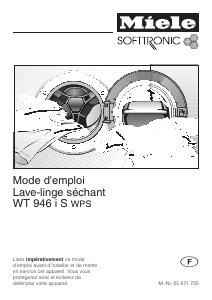 Mode d’emploi Miele WT 946I S Lave-linge séchant