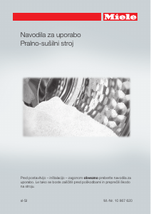 Priročnik Miele WTF 130 WPM PWash 2.0 Pralno-sušilni stroj