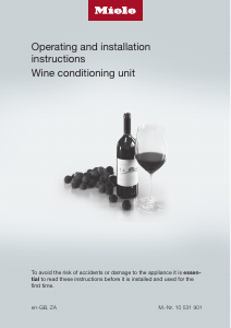 Manual Miele KWT 6322 UG-1 Wine Cabinet