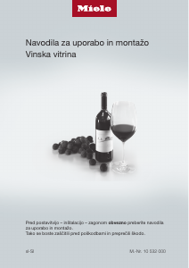 Priročnik Miele KWT 6322 UG-1 Omara za vino
