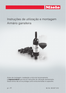 Manual Miele KWT 6831 SG Cave de vinho