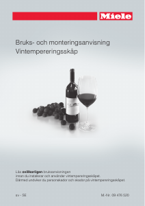 Bruksanvisning Miele KWT 6832 SGS Vinkyl