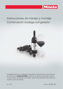 Manual de uso Miele KWTN 14826 SDE ed/cs-2 Vinoteca