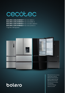 Manual de uso Cecotec Bolero CoolMarket FD 510 Inox E Frigorífico combinado