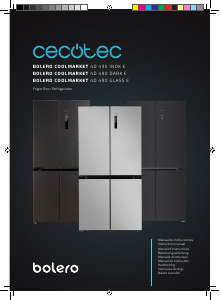 Handleiding Cecotec Bolero CoolMarket 4D 490 Inox E Koel-vries combinatie