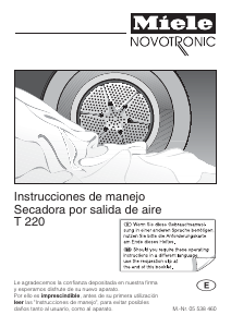 Manual de uso Miele Brillant 2200 Lavadora
