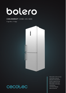 Instrukcja Cecotec Bolero CoolMarket Combi 495 inox Lodówko-zamrażarka