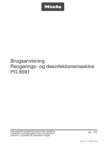 Brugsanvisning Miele PG 8591 Vaskemaskine