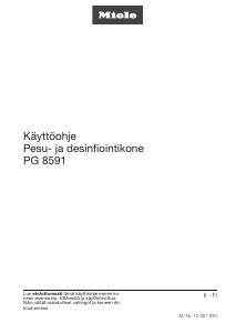 Käyttöohje Miele PG 8591 Pesukone