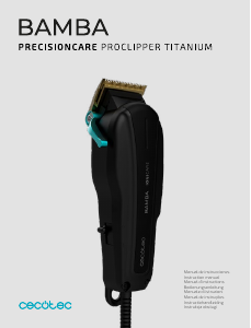 Handleiding Cecotec PrecisionCare ProClipper Titanium Tondeuse