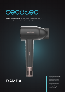 Manual de uso Cecotec Bamba IoniCare RockStar Nano IonTech Secador de pelo