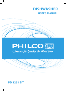 Manual Philco PD 1251 BiT Dishwasher