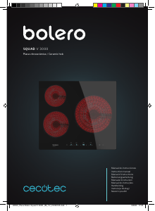 Manuale Cecotec Bolero Squad V 3000 Piano cottura