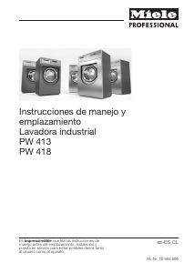 Manual de uso Miele PW 413 EL Lavadora