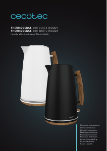 Manuale Cecotec Thermosense 400 White Woody Bollitore