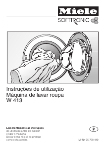 Manual Miele PW 413 Máquina de lavar roupa